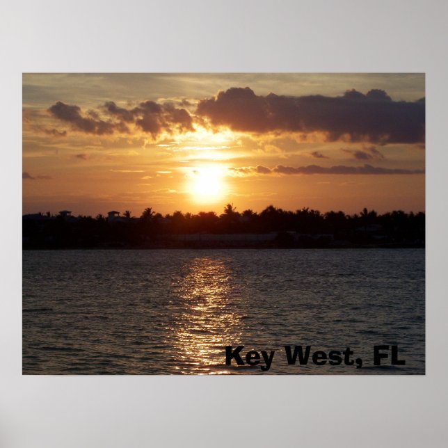 sunset Key West, FL Poster (Front)
