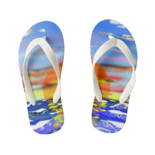 Sunset Kid's Flip Flops