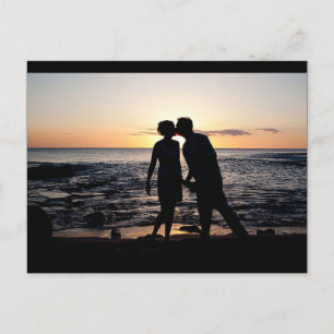 Sunset Kiss Postcard