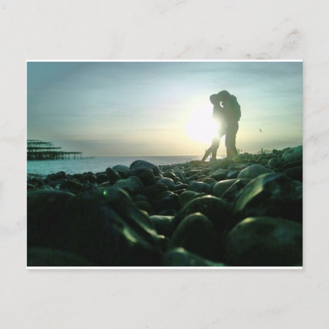 Sunset Kiss Postcard (Front)