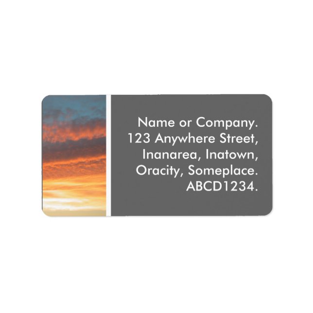 Sunset Label (Front)