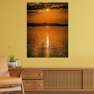 Sunset, Lake Balaton, Hungary Poster