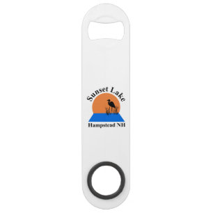 Sunset Lake Bottle Opener Bar Key