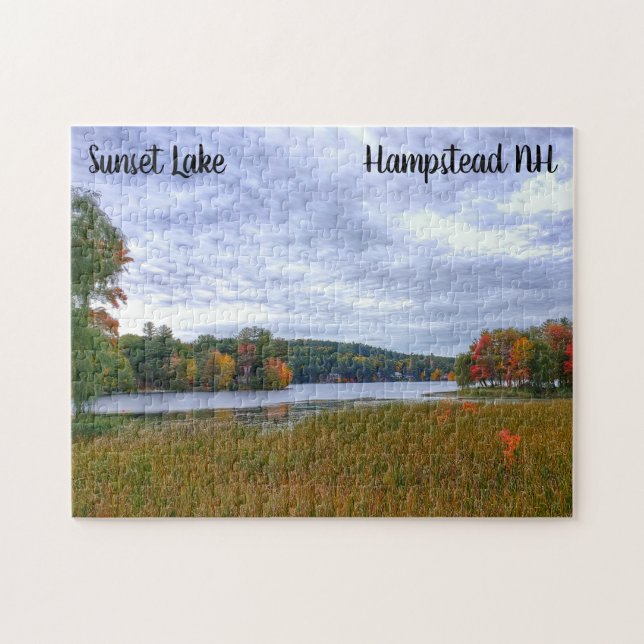 Sunset Lake Fall Puzzle (Horizontal)