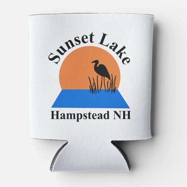 Sunset Lake Foam Can Cooler (Front)