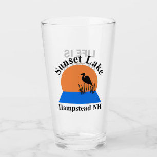 Sunset Lake Pint Glass