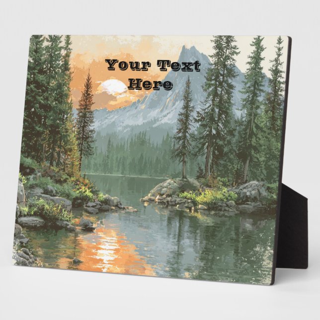 Sunset Lake Plaque (Side)