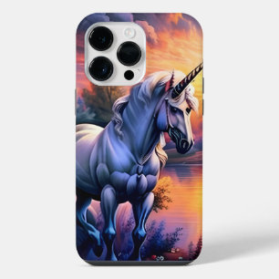 Sunset Lake River Unicorn Seven iPhone 14 Pro Max Case