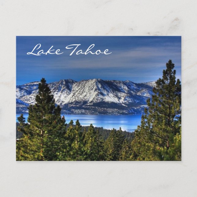 Sunset Lake Tahoe Nevada / Carte postale Californi (Devant)