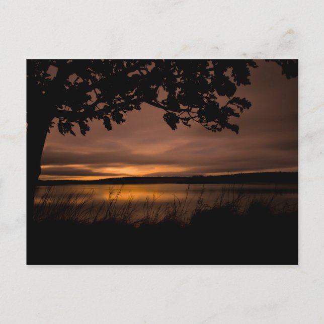 Sunset Landscape Northumberland Postcard (Front)