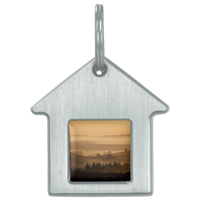 Sunset landscape pet name tag (Front)