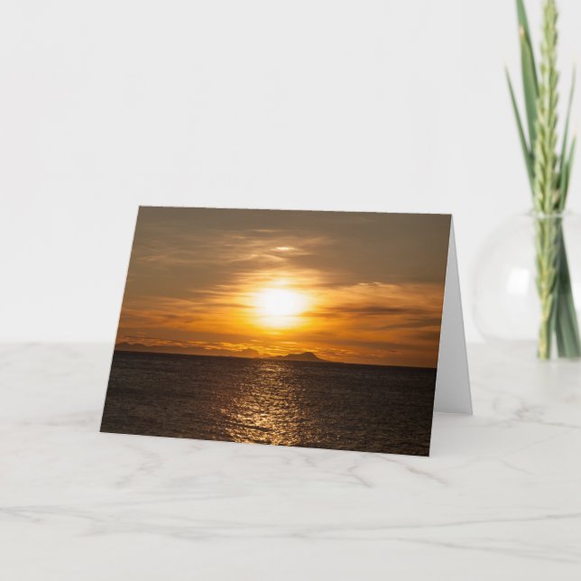 Sunset Landscape Photo Card (Front)