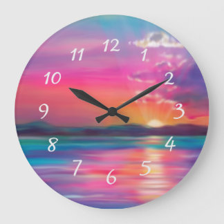 Sunset Large Clock