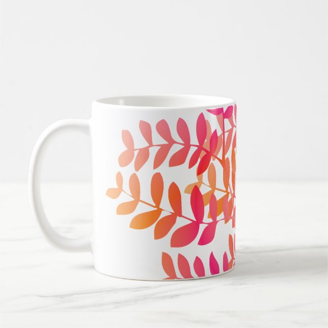 Sunset Leaves  Coffee Mug (Left)