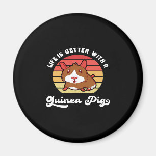Sunset Life Better With A Guinea Pig Cute Pet Magnet
