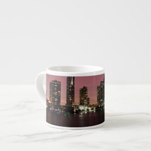 Sunset light over Miami after a storm Espresso Cup