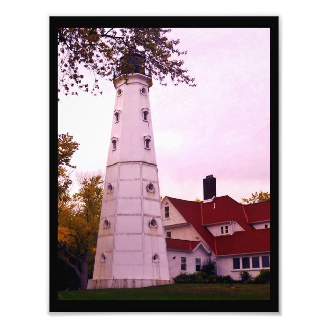 Sunset Lighthouse Photo Print (Front)
