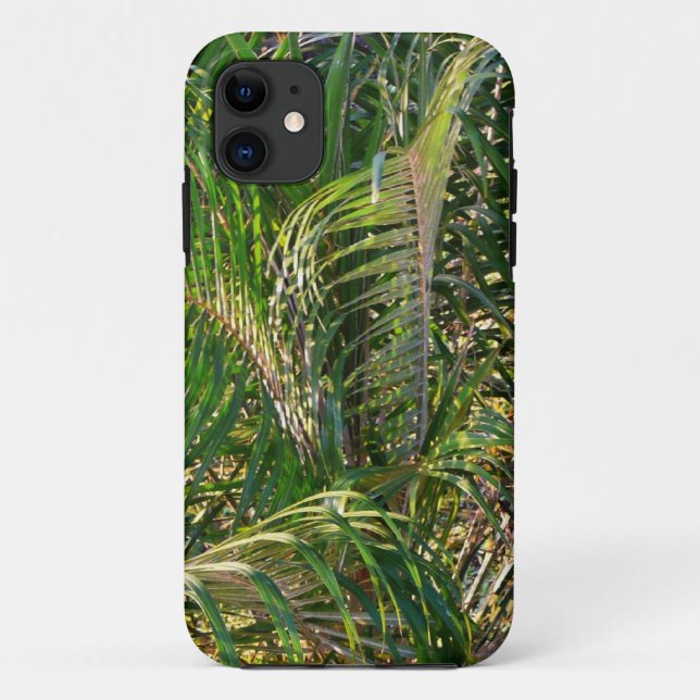 Sunset Lit Palm Fronds Tropical Case-Mate iPhone Case (Back)