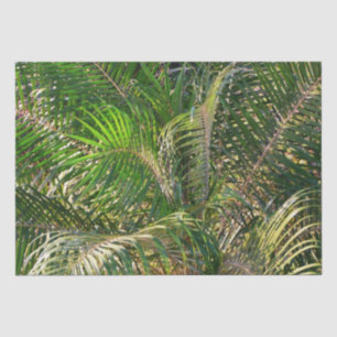Sunset Lit Palm Fronds Tropical Tissue Paper