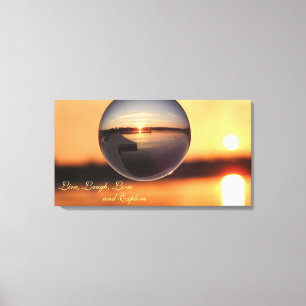 Sunset Live Love Laugh Explore Inspirational Canvas Print