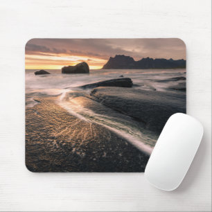 Sunset Lofoten Islands Mouse Pad