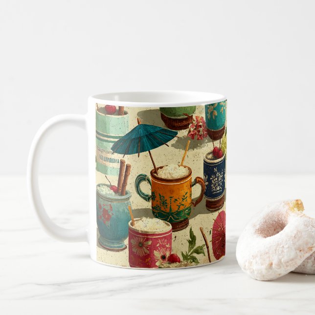 Sunset Mai Tais Coffee Mug (With Donut)