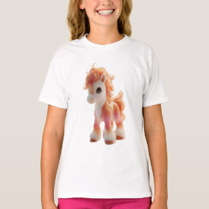Sunset Mane Fantasy Pony Kids T-Shirt