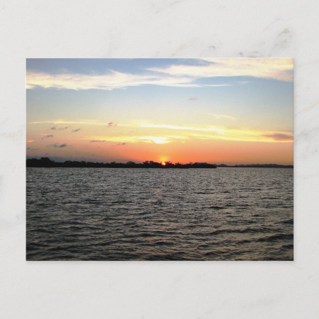 Sunset, Mangrove Cay, Belize Postcard (Front)