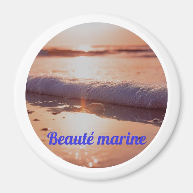 Sunset marine beauty magnet (Front)