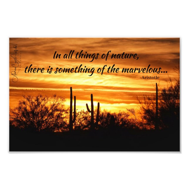 Sunset Marvels Photo Print (Front)