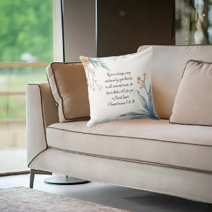 Sunset Meadow Frame Throw Pillow