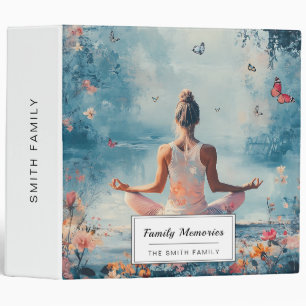 Sunset Meadow Meditation with Butterflies (3) Binder
