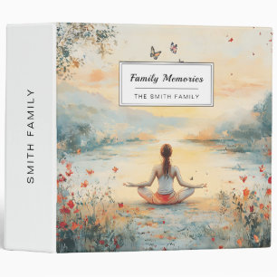 Sunset Meadow Meditation with Butterflies (6) Binder