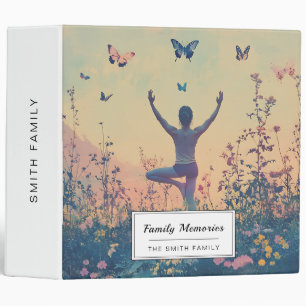 Sunset Meadow Meditation with Butterflies (7) Binder