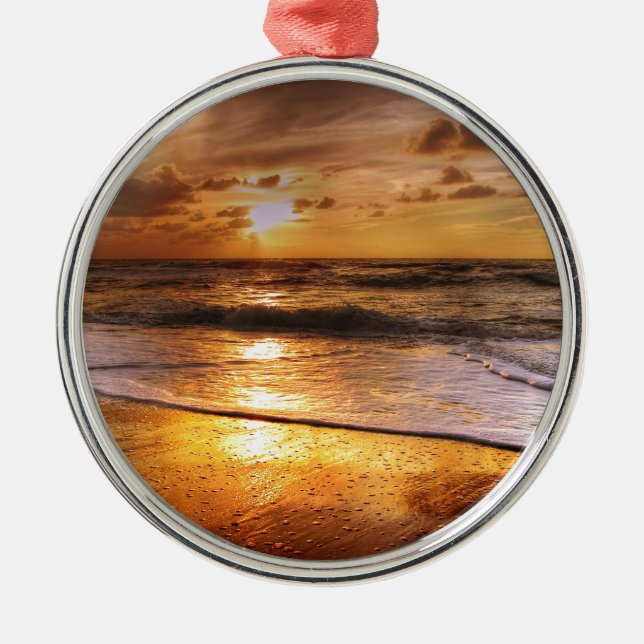 Sunset Metal Ornament (Front)