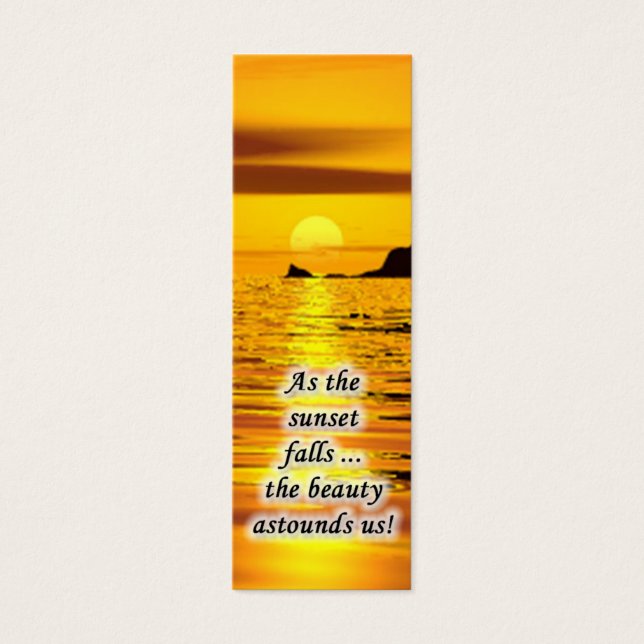 Sunset Mini Bookmark (Front)