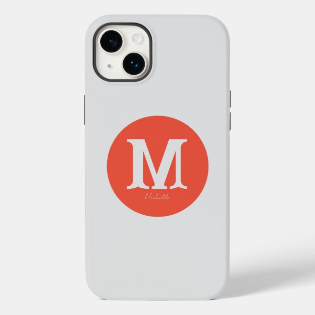 Sunset Minimal Monogram Case-Mate iPhone Case (Back)