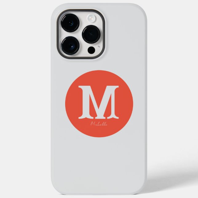 Sunset Minimal Monogram Case-Mate iPhone Case (Back)