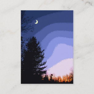 Sunset Moon ATC Business Card