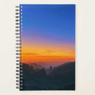 Sunset Mountain Landscape Planner | Scenic Nature 