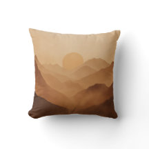 Sunset Mountain Layers Pillow