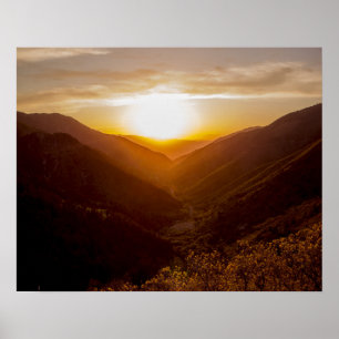 Sunset Mountain Poster