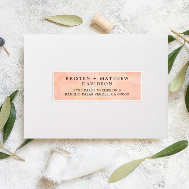 Sunset Mountain Wedding Guest Address Labels (Creator Uploaded)