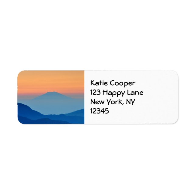 Sunset Mountains Abstract Landscape (Front)