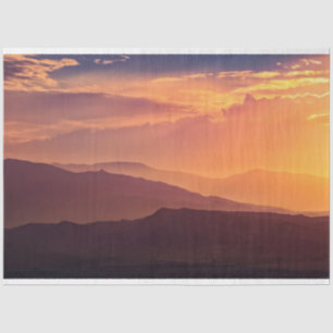 Sunset Mountains Decoupage Tissue Paper