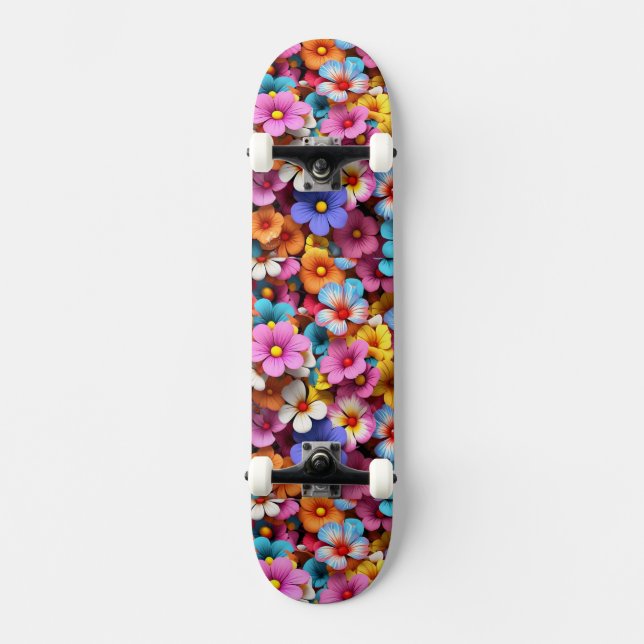 Sunset Mountains Landscape Scenery Skateboard (Front)