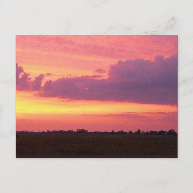 Sunset ... my own 2004 photo postcard (Front)