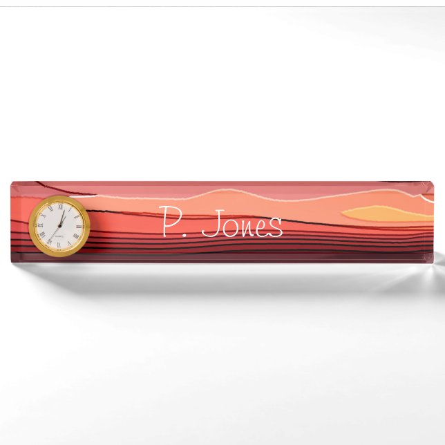 SUNSET NAMEPLATE (Front)