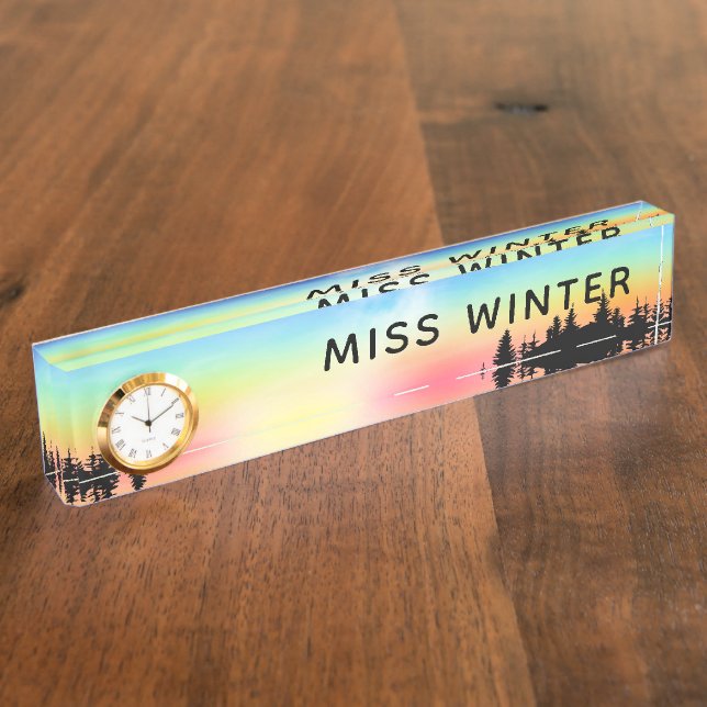 Sunset Nameplate (Side)