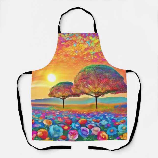 Sunset Nature's Kaleidoscope  Apron (Front)